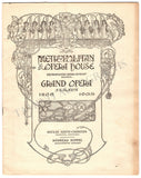 Metropolitan Opera - Set of 8 Vintage Opera Programs