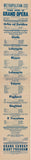 Metropolitan Opera - Collection of 10 Opera Playbills 1938-1947