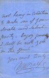 Balfe, Michael - Autograph Letter Signed 1861