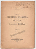 Virgilio, Michele - Signed Brochure on Tosca World Premiere