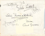 Vintage Opera Signers - Lot of Signed Album Pages