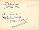 Nikisch, Mitja - Weingartner, Felix - Autograph Music Quote Signed 1924