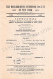 Poulenc, Francis - Mitropoulos, Dimitri - Concert Program New York 1948