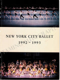 New York City Ballet - Signed Season Brochure 1992-1993