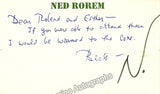 Rorem, Ned - Signed Photograph 1956