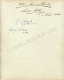 De Munck, Ernest - De Pachmann, Marguerite - Neruda, Wilma & Others - Set of 2 Signed Cardboards