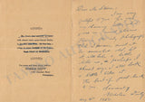 Douty, Nicholas - Autograph Letter Signed 1950