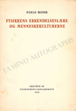 Bohr, Niels - Signed Booklet 1939