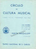 Magaloff, Nikita - Signed Program Rio de Janeiro 1943