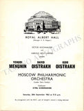 Menuhin, Yehudi - Oistrakh David & Igor - Concert Program London 1963