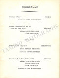 Menuhin, Yehudi - Oistrakh David & Igor - Concert Program London 1963