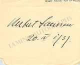 Opera Singers - Signatures 1930s-1940s (Lot 1)