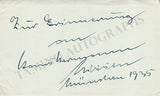 Opera Singers - Signatures 1930s-1940s (Lot 1)