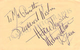 Opera Singers - Signatures 1930s-1940s (Lot 1)
