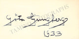 Opera Singers - Signatures 1930s-1940s (Lot 1)