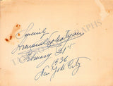 Opera Singers - Signatures 1930s-1940s (Lot 1)
