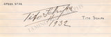 Opera Singers - Signatures 1930s-1940s (Lot 1)