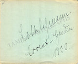 Opera Singers - Signatures 1930s-1940s (Lot 1)