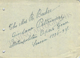 Opera Singers - Signatures 1930s-1940s (Lot 1)