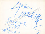 Opera Singers - Signatures 1930s-1940s (Lot 2)