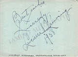 Opera Singers - Signatures 1930s-1940s (Lot 2)