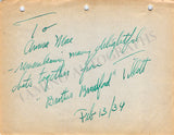 Opera Singers - Signatures 1930s-1940s (Lot 2)