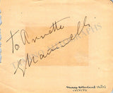 Opera Singers - Signatures 1930s - 1940s (Lot 3)
