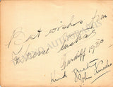 Opera Singers - Signatures 1930s - 1940s (Lot 3)
