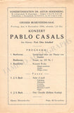 Casals, Pablo - Set of 2 Unsigned Concert Programs Vienna 1935/36