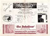 Casals, Pablo - Concert Program Teatro Colon 1937