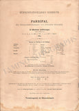 Bayreuth Festival - Program Parsifal 1884