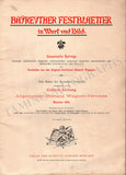 Bayreuth Festival - Program Parsifal 1884