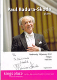 Badura-Skoda, Paul - Signed Program London 2012