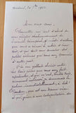Bulot, Paul - Autograph Letter Signed 1923