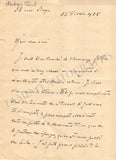 Dukas, Paul - Autograph Letter Signed 1925
