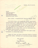 Lincke, Paul - Set of 2 Typed Letters Signed