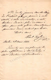 Taglioni, Paul - Autograph Letter Signed 1838