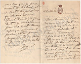 D'Ivry, Paul de Richard - Set of 2 Autograph Letters Signed