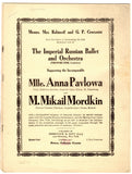 Pavlova, Anna - Performance Booklet 1910