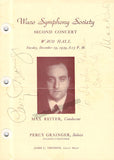 Grainger, Percy - Signed Program Waco 1939