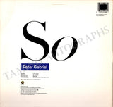 Gabriel, Peter - Signed LP Record "So"