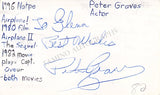 Graves, Peter - Warren, Leslie - Signed Cards & Photo "Mission Impossible"