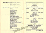 Pears, Peter - Signed Program Vienna 1957