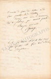 Bocage, Pierre - Set of 2 Autograph Letters Signed