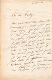 Bocage, Pierre - Set of 2 Autograph Letters Signed