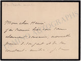 De Breville, Pierre - Autograph Note Signed