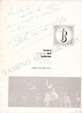 Van der Sloot, Pieter - Signed Program