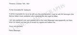 Mascagni, Pietro - Autograph Letter Signed