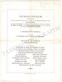 Mascagni, Pietro - Concert Program Vienna 1901 Verdi Homage