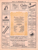 Royal Opera House Covent Garden - Set of 21 Opera Programs 1925-1937